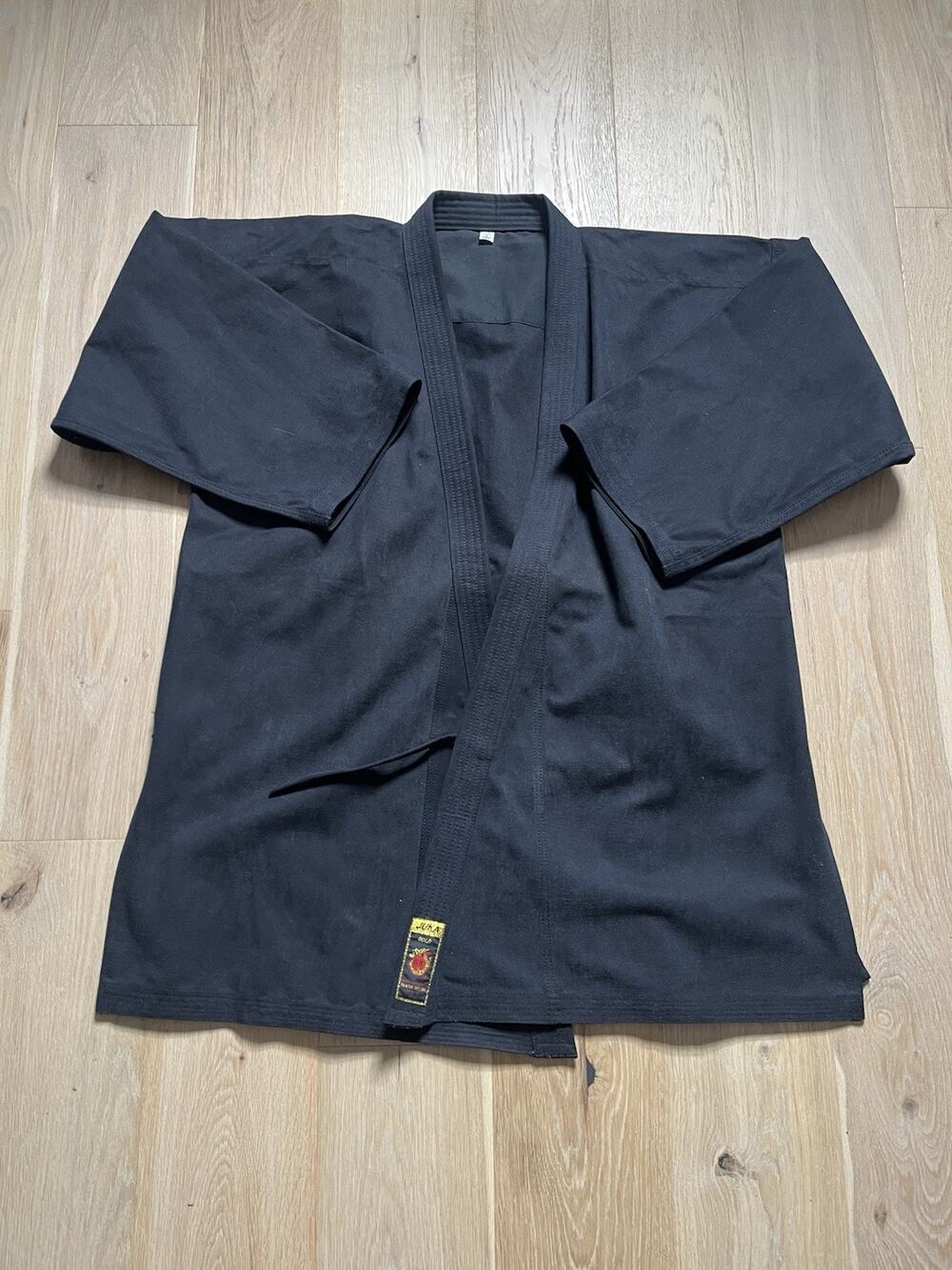 Juka Gold Gi Top Men Black Fighting Martial Arts BJJ Shirt Jiu Jitsu Big Size 8